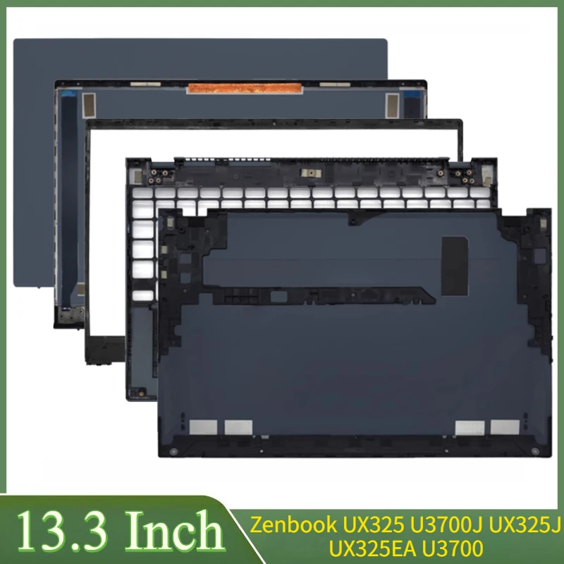 

13,3 "голубой новый для Zenbook UX325 U3700J UX325J UX325EA U3700, задняя крышка ЖК-дисплея для ноутбука, передняя панель, упор для рук, нижняя нижняя часть корпуса, петли