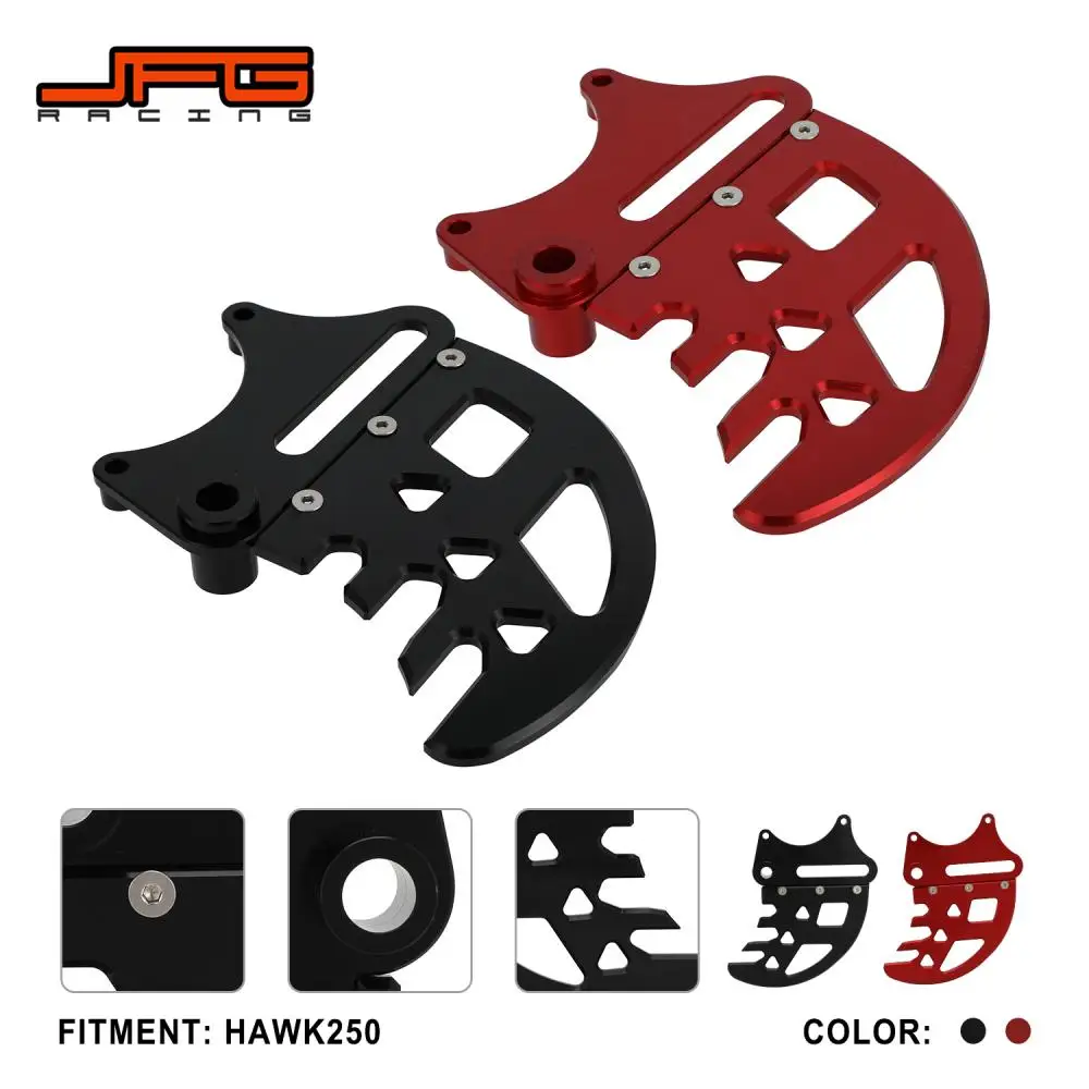 Motorcycles Accessories Rear Brake Disc Cover Guard For HAWK 250 Hawk250 Street Bike Naked Moto Parts Red Black 6061 Aluminum