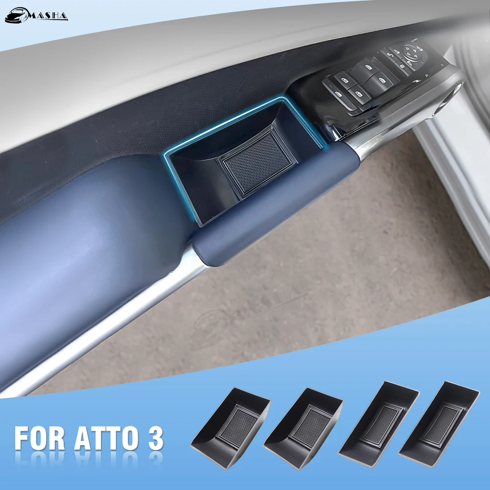 

Door Storage Box For BYD Atto 3 Yuan Plus 2022 2023 Door Handle Storage Box Drawer Car Interior ATTO3 Accessories
