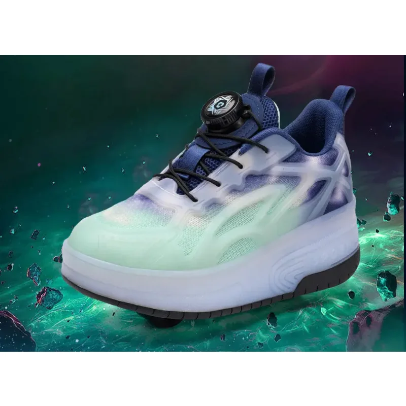 أحذية تزلج لطيفة للفتيات للأطفال أحذية مضيئة LED مضادة للانزلاق أحذية رياضية للتدريب في الهواء الطلق للأطفال أحذية تزلج دوارة مضيئة