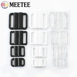 10/20Sets Meetee 10/15/20/25mm Plastic Bikini Buckle Bra Closure Buckles Underwear Strap Adjuster Clasp Swimwear Sling Snap Hook