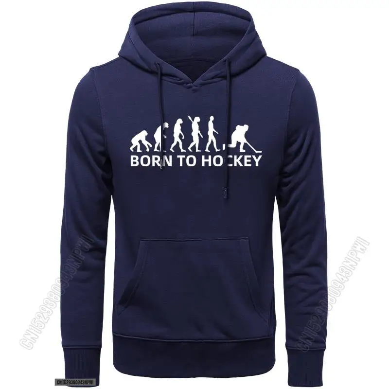 Men's Custom Cotton Big Size Bottoming Rock Style Born To Hockey Evolution High Quality Hoodie Pullover Sweatshirts