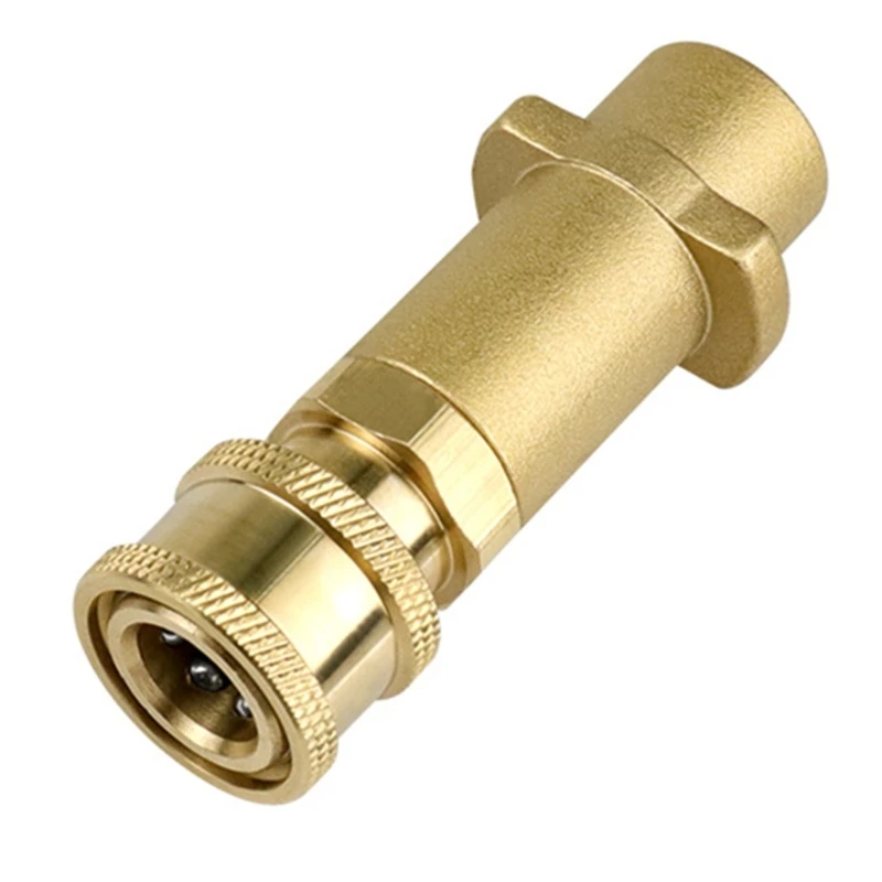 High Pressure Washer Adapter Brass 1/4Inch Connector Quick Insert for K2,K3K4K5K6K7 Pressure Washer Foams Nozzle