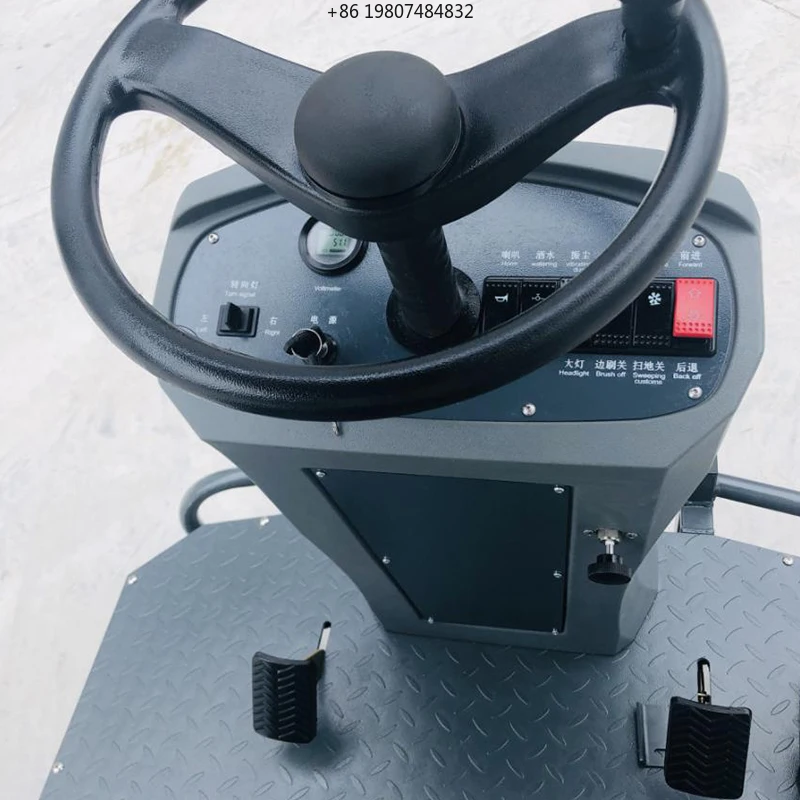 Commercial Vacuum Sweepers for Industrial Workshop Cleaning Industry Electric Floor Sweeper Machine Ride-On Type