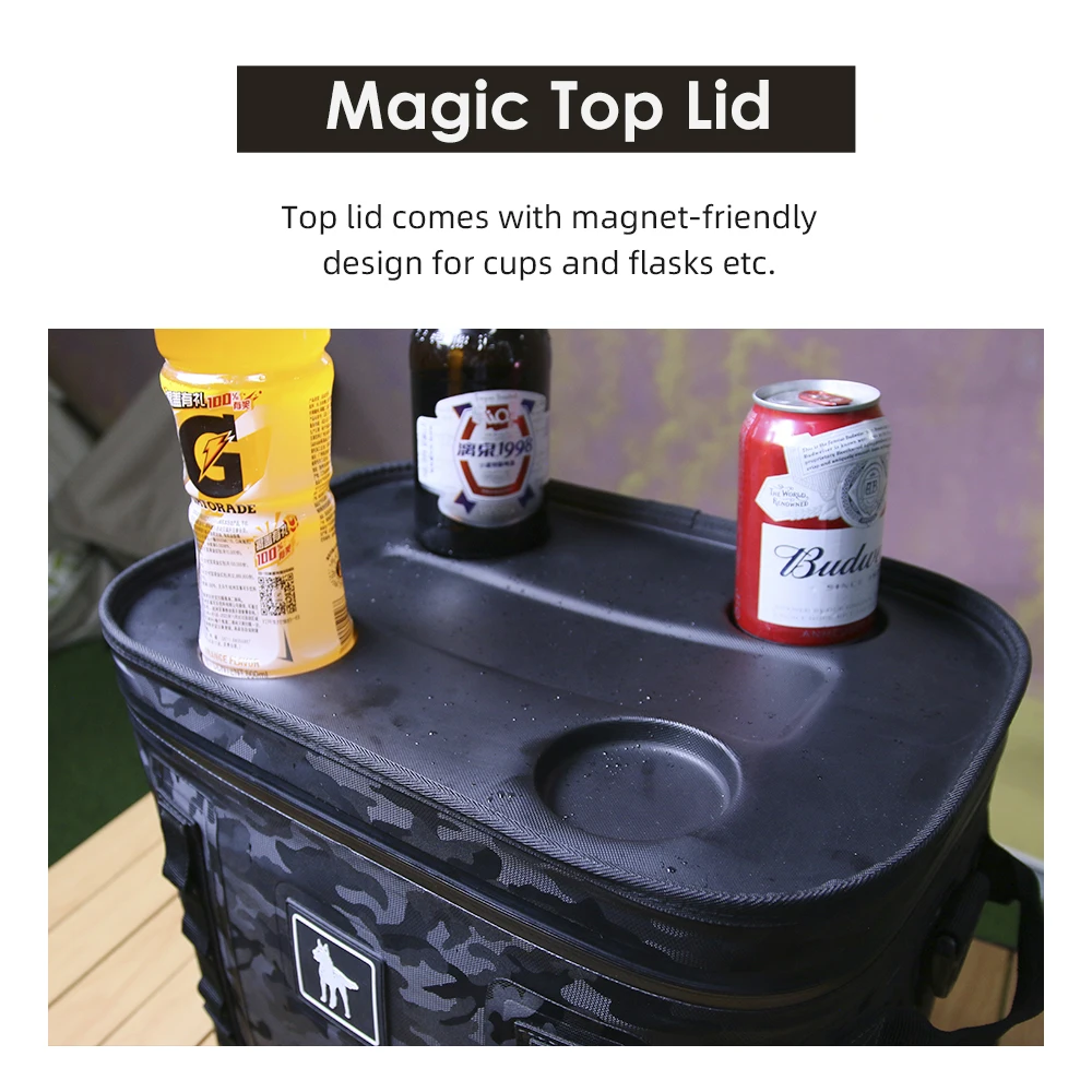 صندوق تبريد ممتاز مقاوم للماء معزول من مادة PVC TPU مع كيس ثلج ناعم مثالي لصندوق القوارب المعزول #5