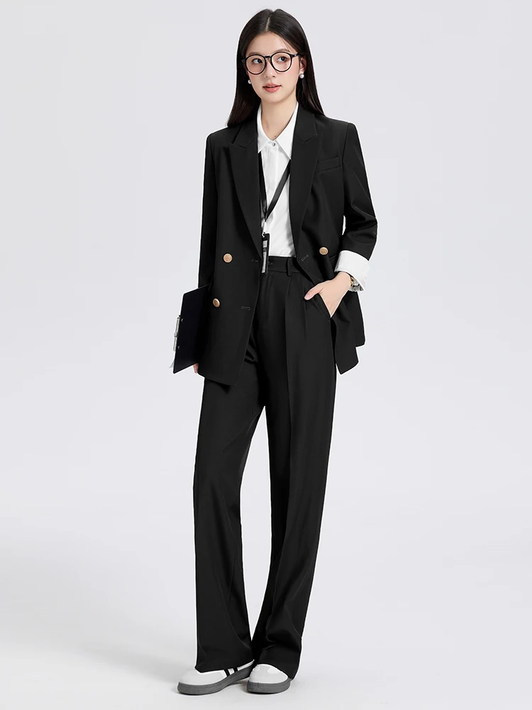 Fashion Female Women's Blazer Trouser Suit Pant Office Ladies Work 2 Piece Set