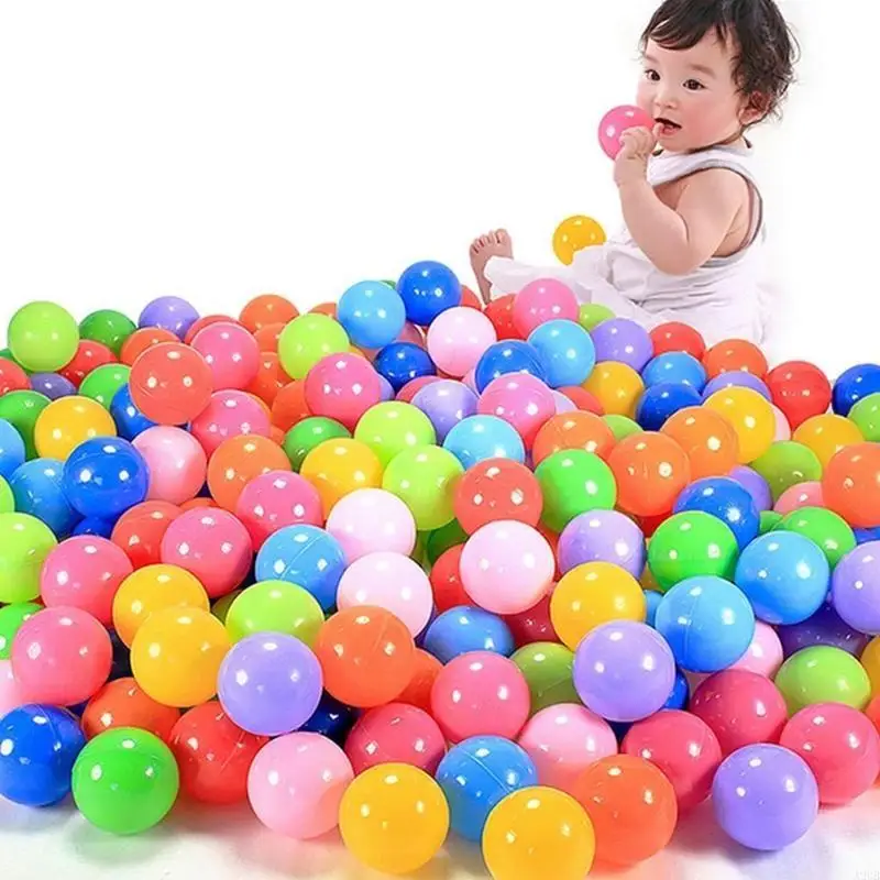 50 pezzi palline giocattolo per bambini multicolori, in plastica morbida, da 5,5 A2UB