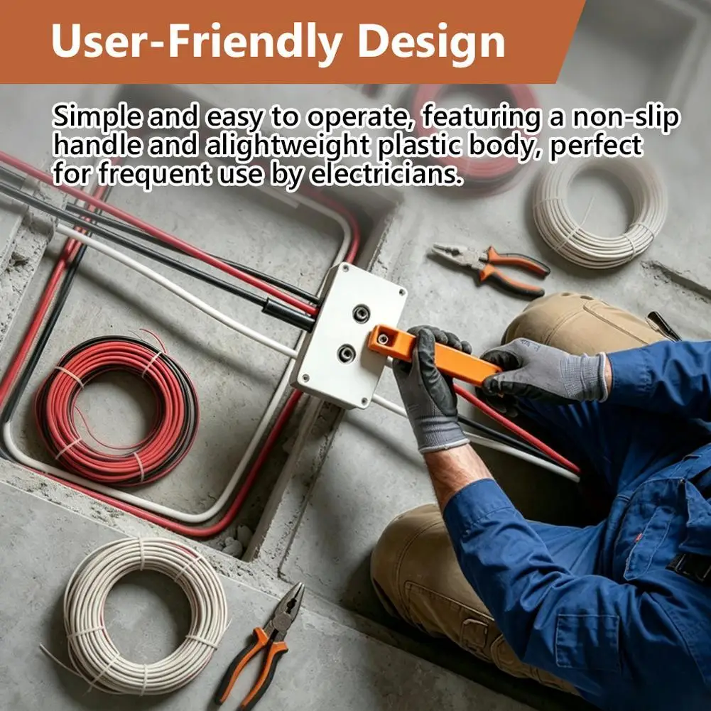 Multi-functional Wire Organizer Electrical Cable Routing Tool for Wall Pipe Underground Narrow Space Data Center