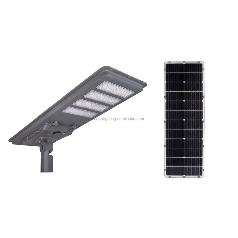 400W All in One Solar Street Light for Rural Road Parking Lot with 6V 80W Mono Solar Panel 3.2V 45AH Battery HY08