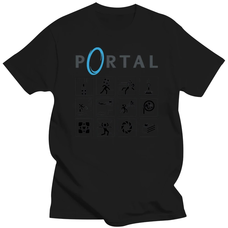 Men T shirt Game PORTAL 2 T shirt funny t-shirt novelty tshirt women