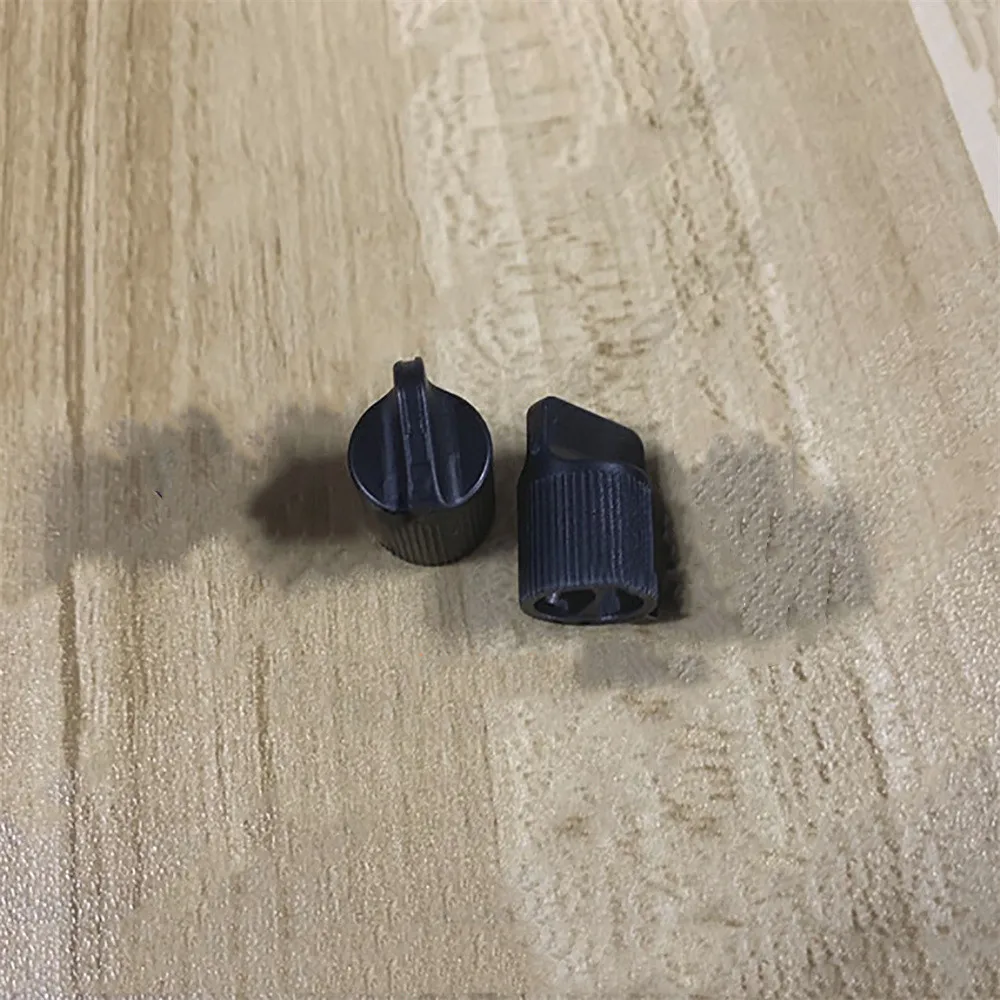 1 Pasang Tutup Kenop Sakelar Saluran Kontrol Volume Daya Baru untuk Suku Cadang Perbaikan Aksesori Radio Walkie Talkie M Saber Astro