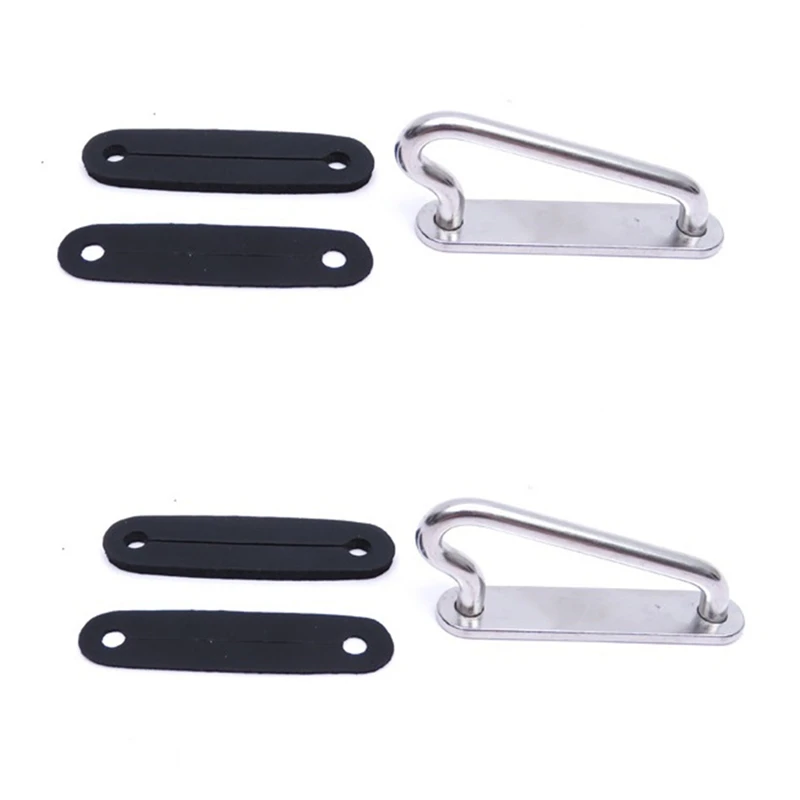 1 Pair SS316 Scuba Diving Quick Adjust Buckle Cinch Adapter With Rubber Pad Diving Accessoires