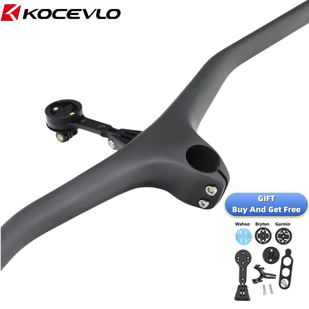 Mtb Carbon Handlebars 28.6mm-10Degree Integrated Handlebar for Mountain Bike 680~780mm Stem 60/70/80/90/100mm Bicycle Parts