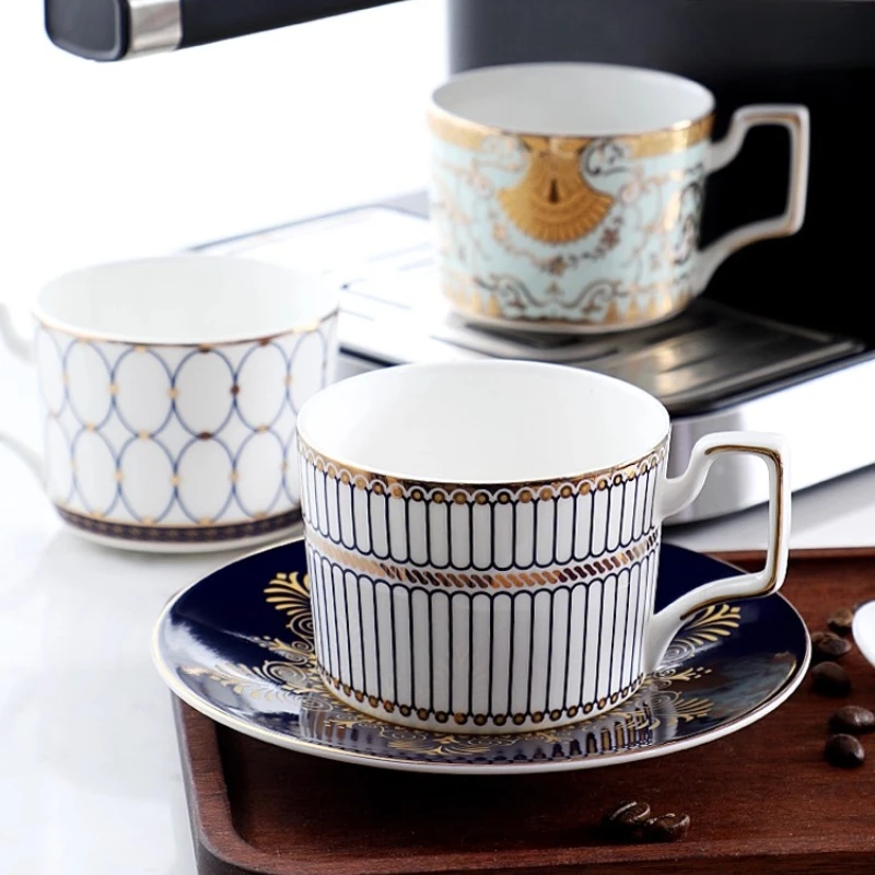 

Набор турецких кофейных чашек, фарфоровая чайная пара, керамическое блюдце, роскошная посуда, европейская, японская, Китай, Taza 200; Tazas Creativas Чашки