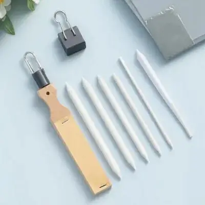 

1Set High Quality Sketching Drawing Set Blending Stump Natural Wood Paper Materials Great Gift for Sketch Enthusiasts