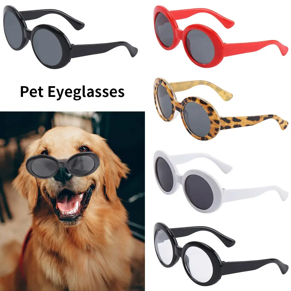 Pet Accessories Cool Multicolor Round Frames Glasses Pet Eyeglasses Cat Glasses Dog Sunglasses