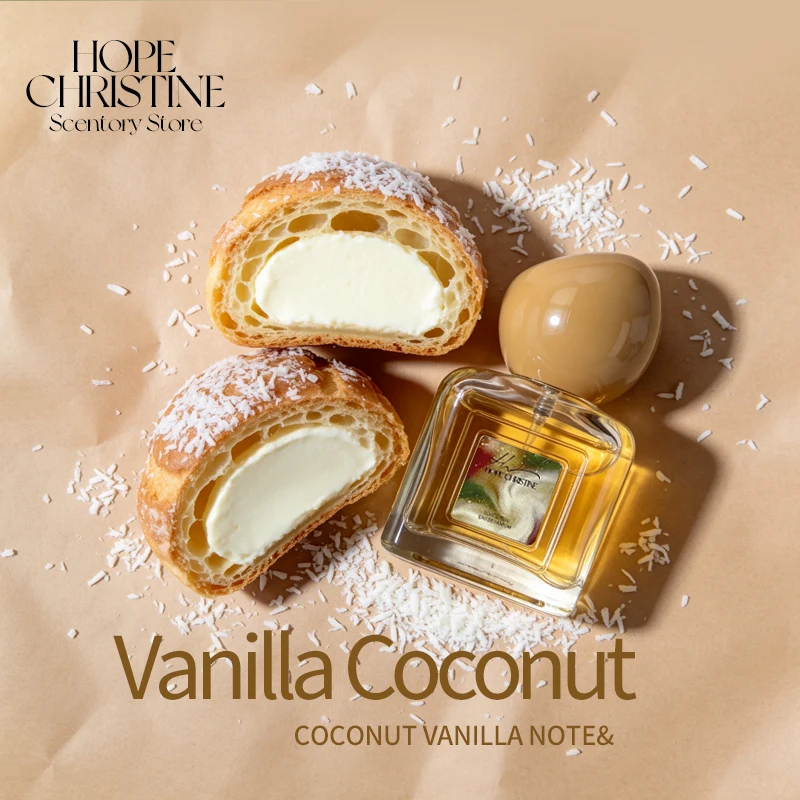 

Long Lasting Coconut Vanilla Perfume Women Men, Warm Sweet Caramel Cream Fragrance, High Quality Affordable Gourmand Perfume