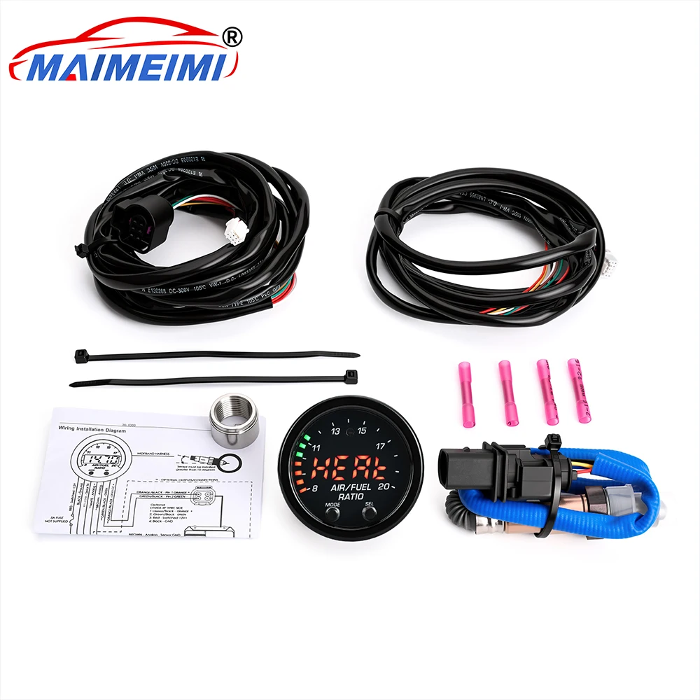 EM 30-0300 30-4110 X-Series Wideband  AFR O2 Air Fuel Ratio Gauge Kit LSU 4.9 0258017025 Car Oxygen Sensor AFR Sensor Gauge
