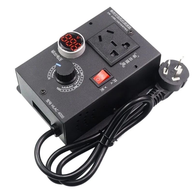 For 110V220V Electronic Governor, Single-phase AC Adjustable Motor Controller, Fan Stepless Temperature Regulation