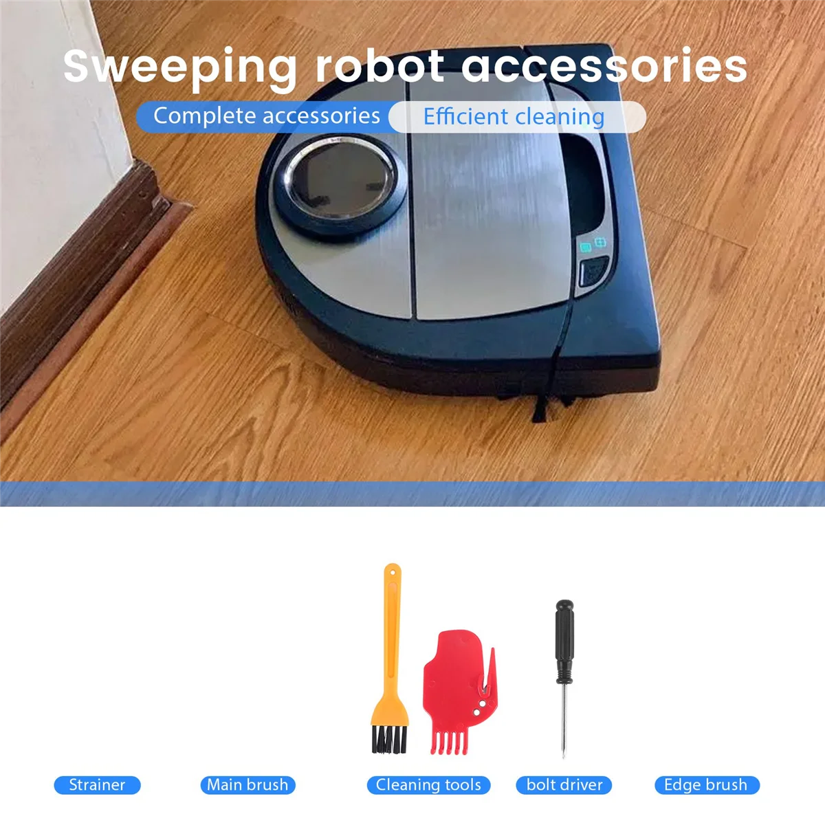 Replacement Parts for Neato Botvac D Series D3 D4 D5 D6 D7 D75 D80 D85 Robot Vacuum Cleaner Accessory Kit