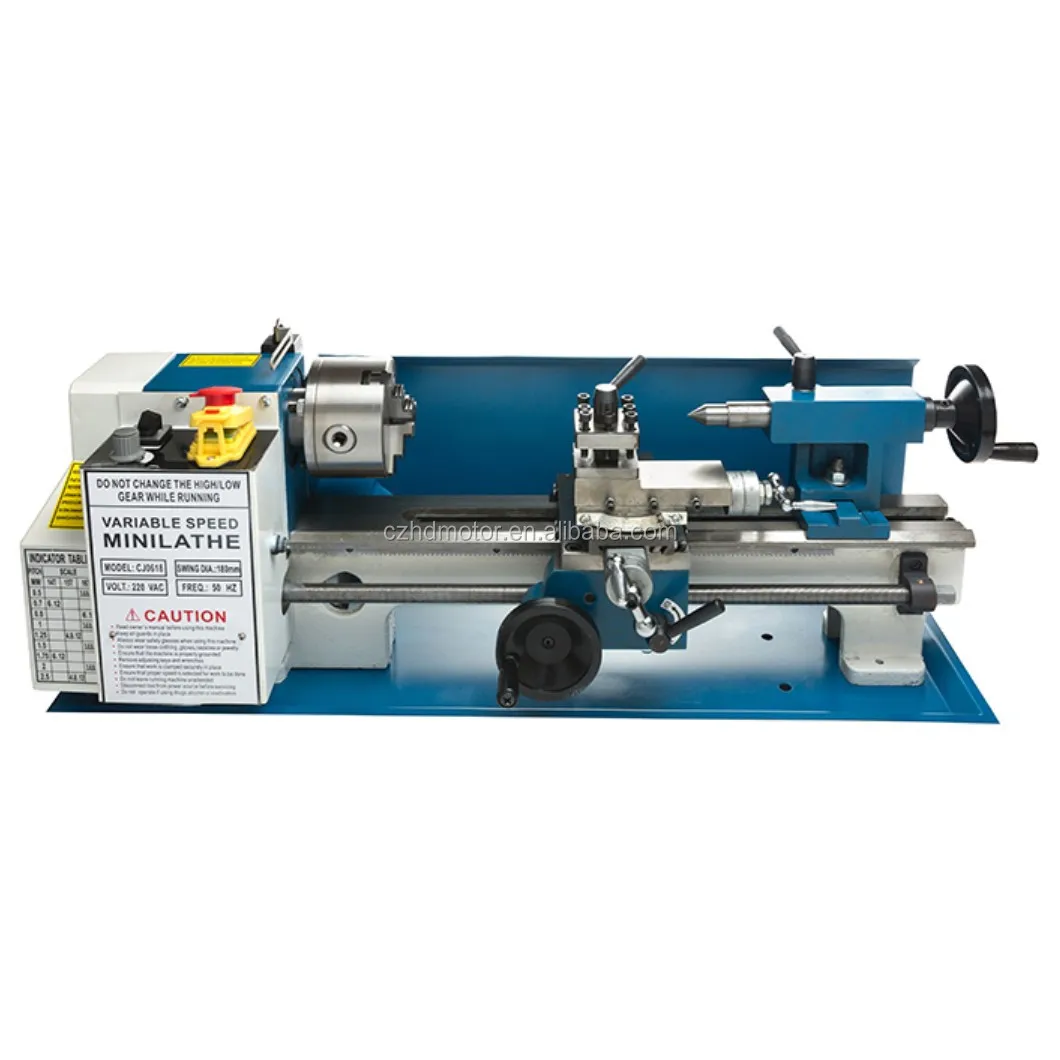 Handi 7*14 Inch Metal Lathe,2500RPM 550W Mini Bench Lathe,Variable Spindle Speed Lathe Machine/