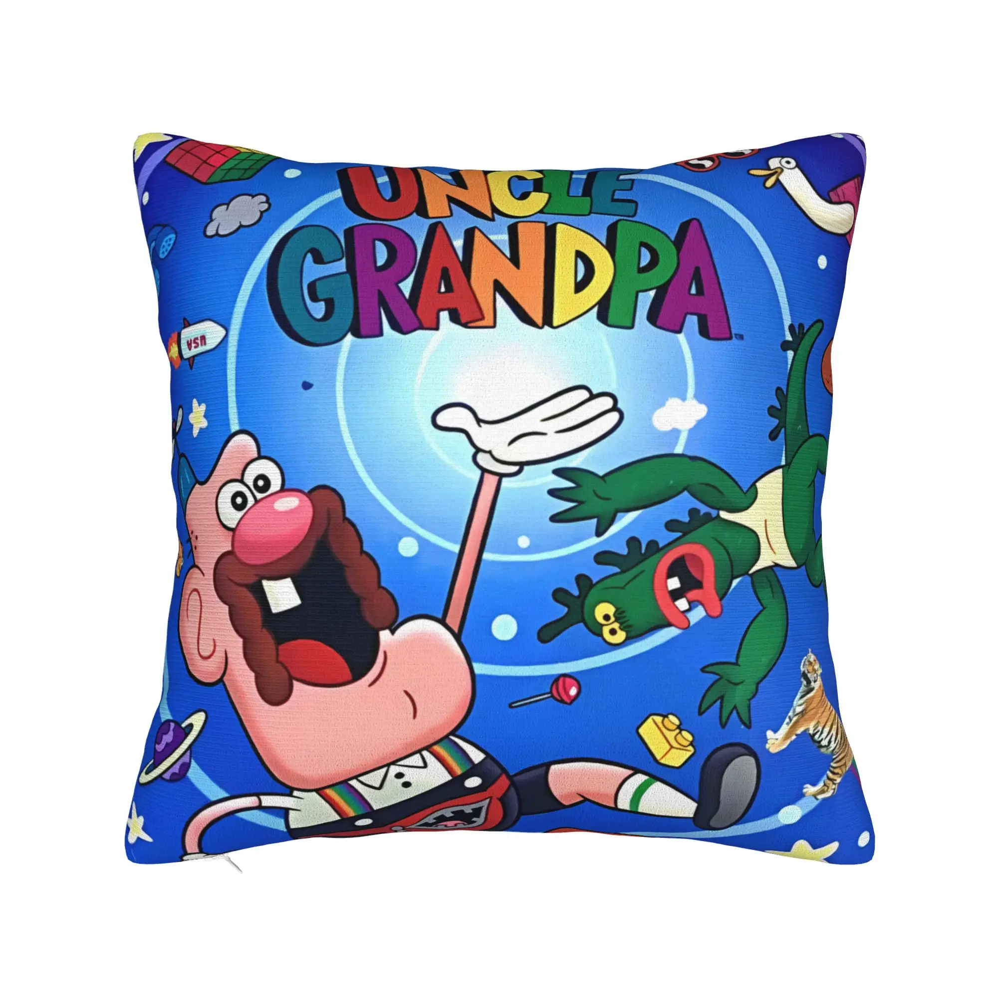 Uncle Grandpa Pillow Case  Soft Pillow Cover For Living Room Bed Chair Kawaii Pillowcases
