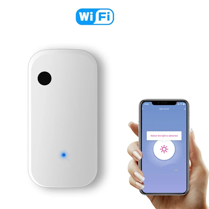 A37T-4X Tuya Wifi Light Sensor Smart Home Illumination Sensor APP Linkage Control Brightness Detector Illumination Automation