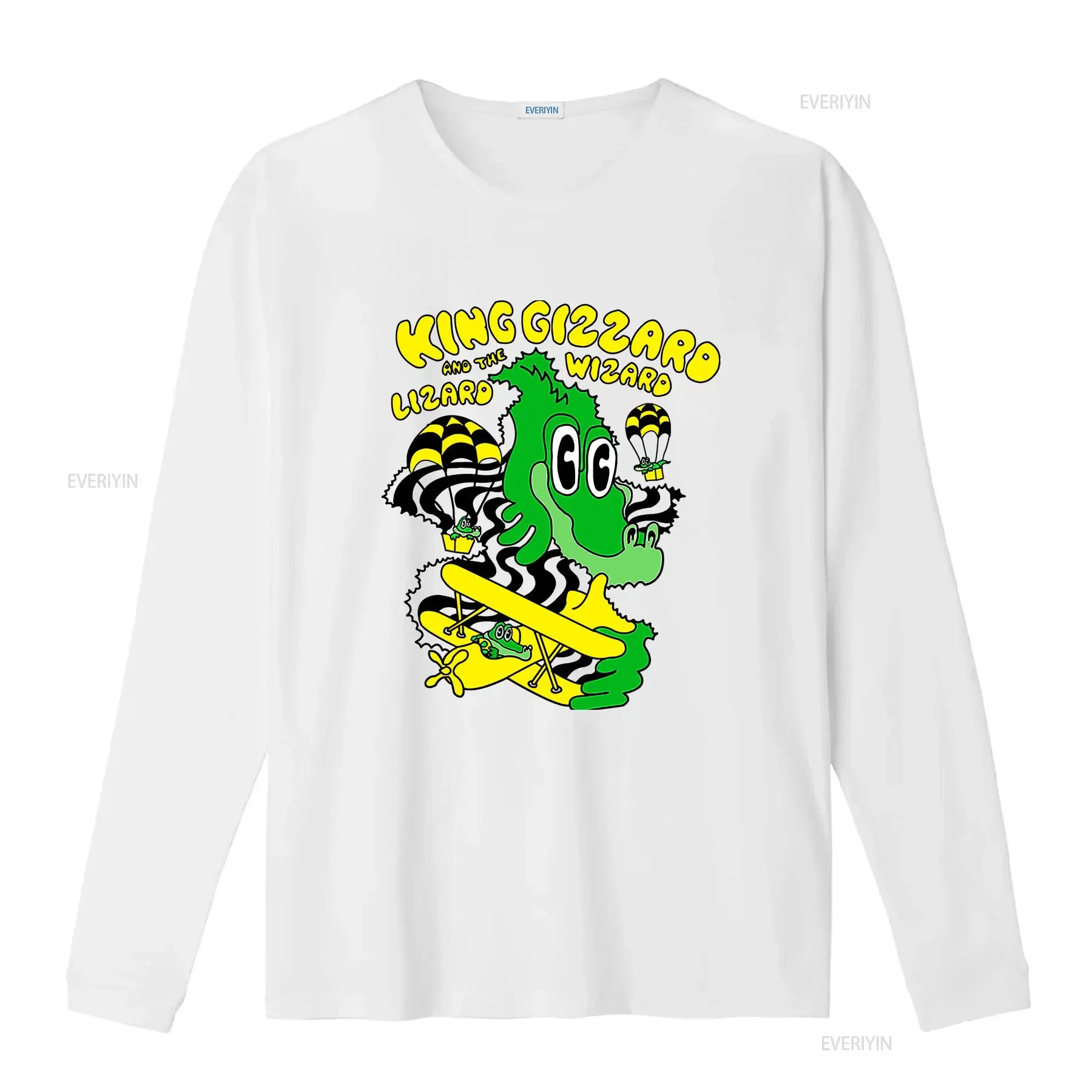 King Gizzard and Lizard Wizard band white T shirt All sizes XA392 vintage Washed Top For Everyday Wear streetwear homme Unisex