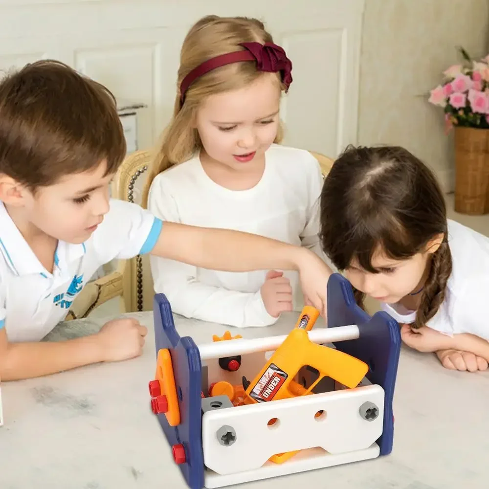 Schrauben blöcke Set so tun, als ob Werkzeuge 40 Stück Kinder spielen Reparatur werkzeug Set Kunststoff Konstruktion Spielzeug Schrauben dreher Kleinkind Jungen Mädchen Kind