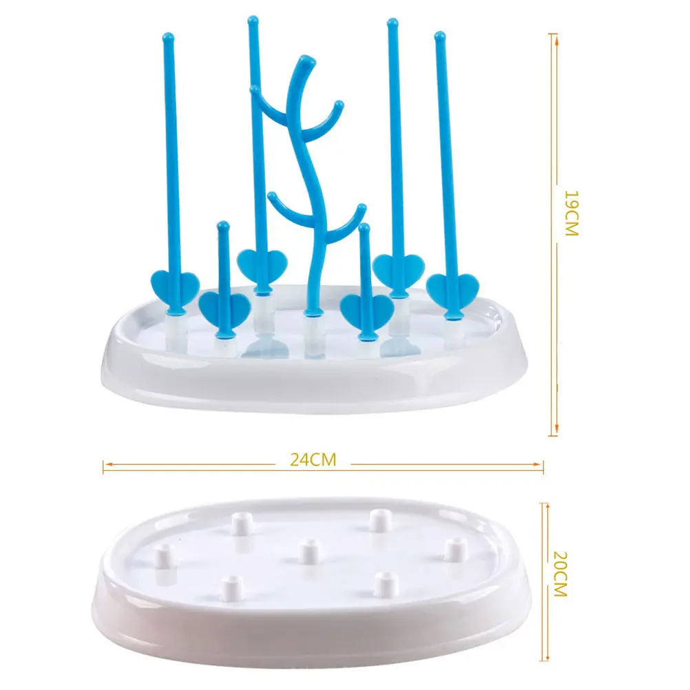 Baby Bottle Drying Rack High Quality PP Material Dome Design Baby Feeding Bottle Holder Multi-Functional Countertop Rack