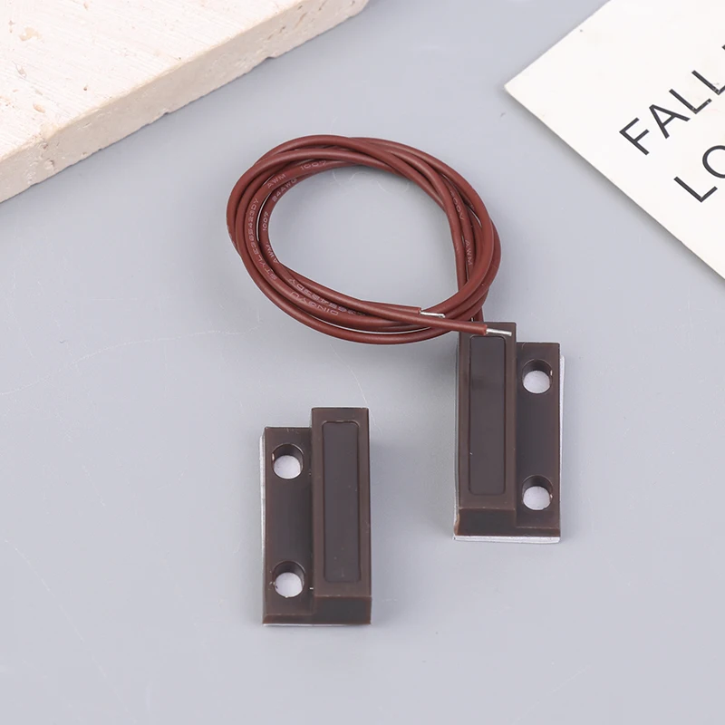 New MC-38A Wired Door Window Sensor Magnetic Switch NC/NO Sensor Switch For Home Alarm System Detector Reed Switch