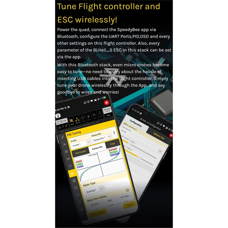 AC52-For Speedybee F405 Mini Stack BLS 35A 4-In-1 ESC&FC 20X20 RC INAV Betaflight تكوين بلوتوث لـ RC FPV Racing Drone