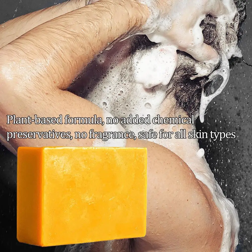 100 جرام 1/2 قطعة صابون حمض الكوجيك والليمون والكركم للتنظيف العميق وتجديد شباب الجسم وتقشير حتى لون البشرة صابون يدوي الصنع #2