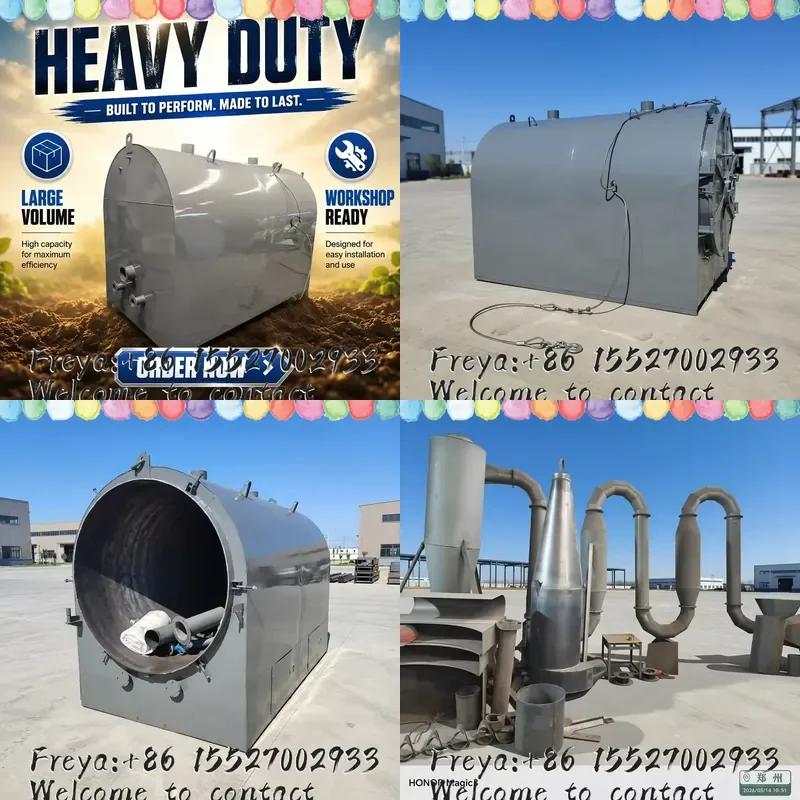 Large Scale Coconut Shell Char Line Recycle Farm Waste Gain Extra Char Sales Income