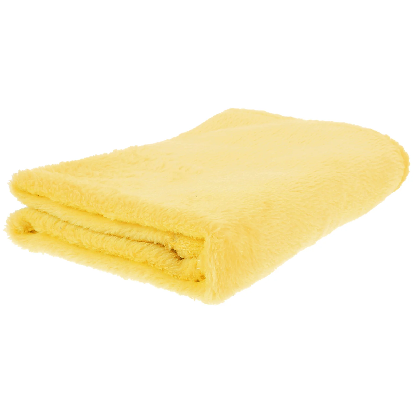 

Flannel Soft Fleece Flannel Pet Bedding Cozy Warm Solid Color For Small Pets Yellow Lightweight Pet Bedding