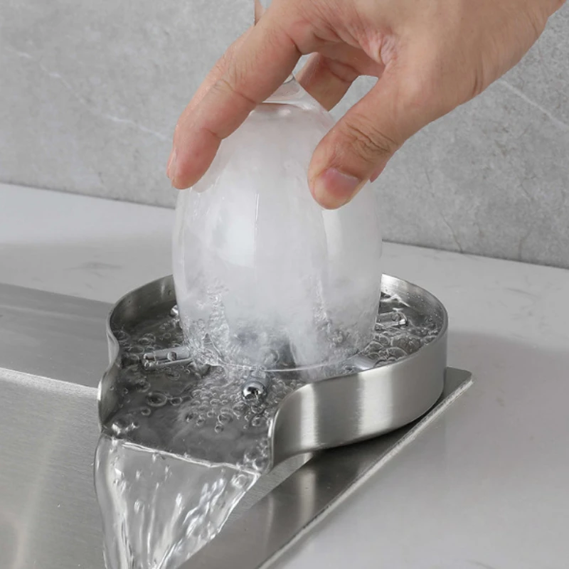 commercial cup washer at the bar, sink washing bottle coffee cup washer, kitchen high pressure cup washing artifact - view 2