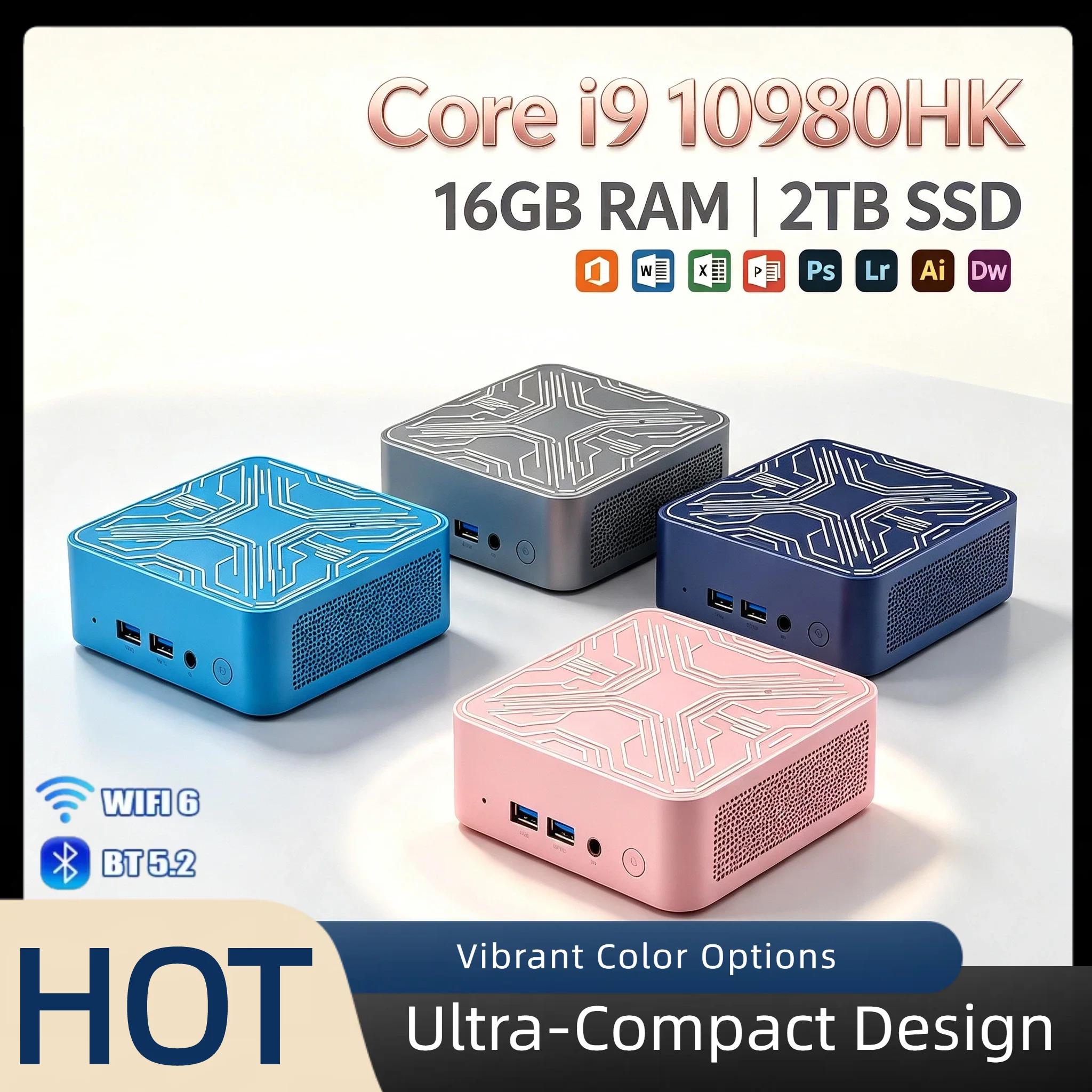 core-i9-10980hk搭載-ポータブルミニデスクトップ-16gb-ram-2tb-nvme-ssd-トリプル4k出力-wifi6-bt52-高速-オフィス-ホームプロユニット