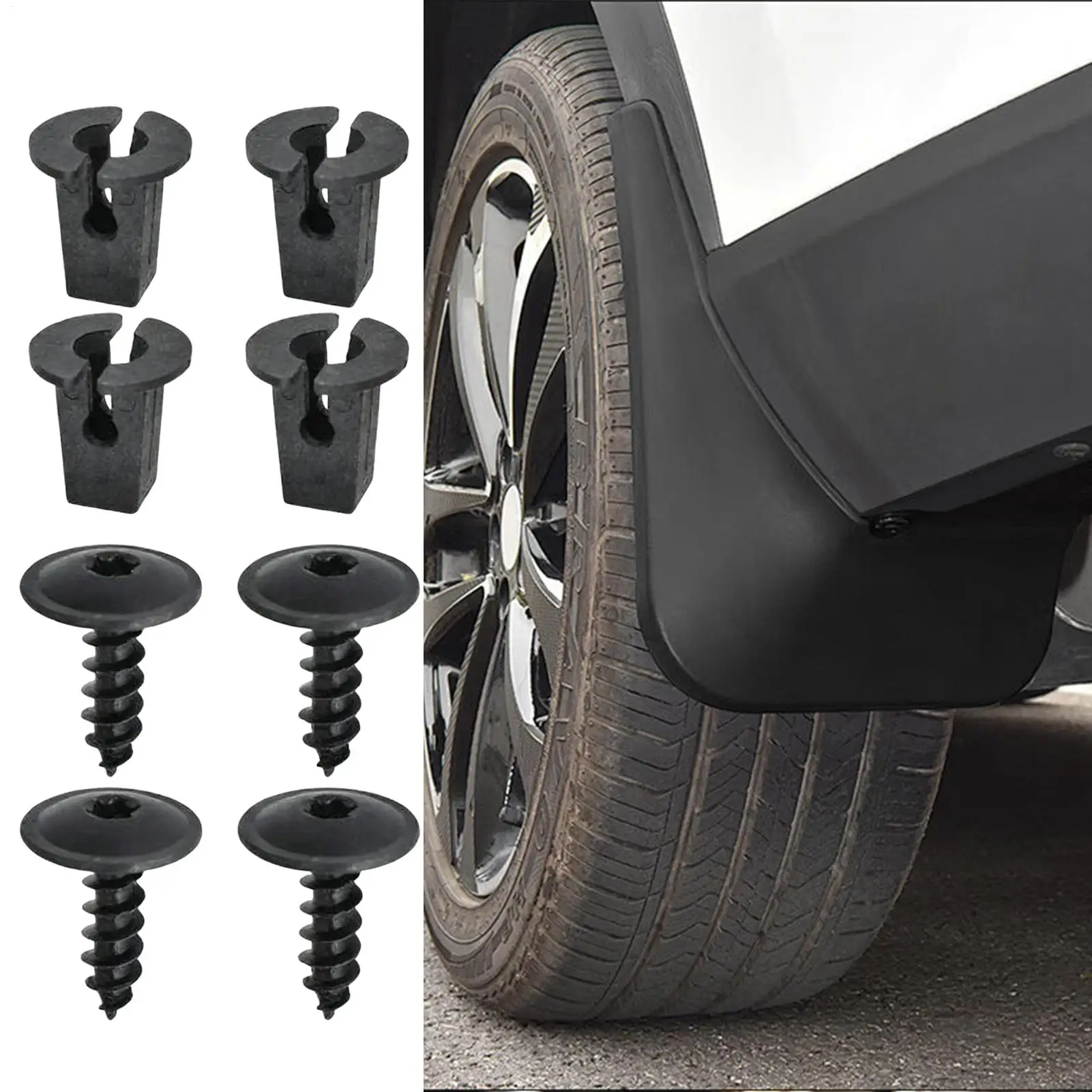 

10pcs/20pcs/SetCar Bumper Clips Plastic Rivets Fasteners Screw Car Bumper F ender Black Rivet Car Fastener Clips Repair Parts