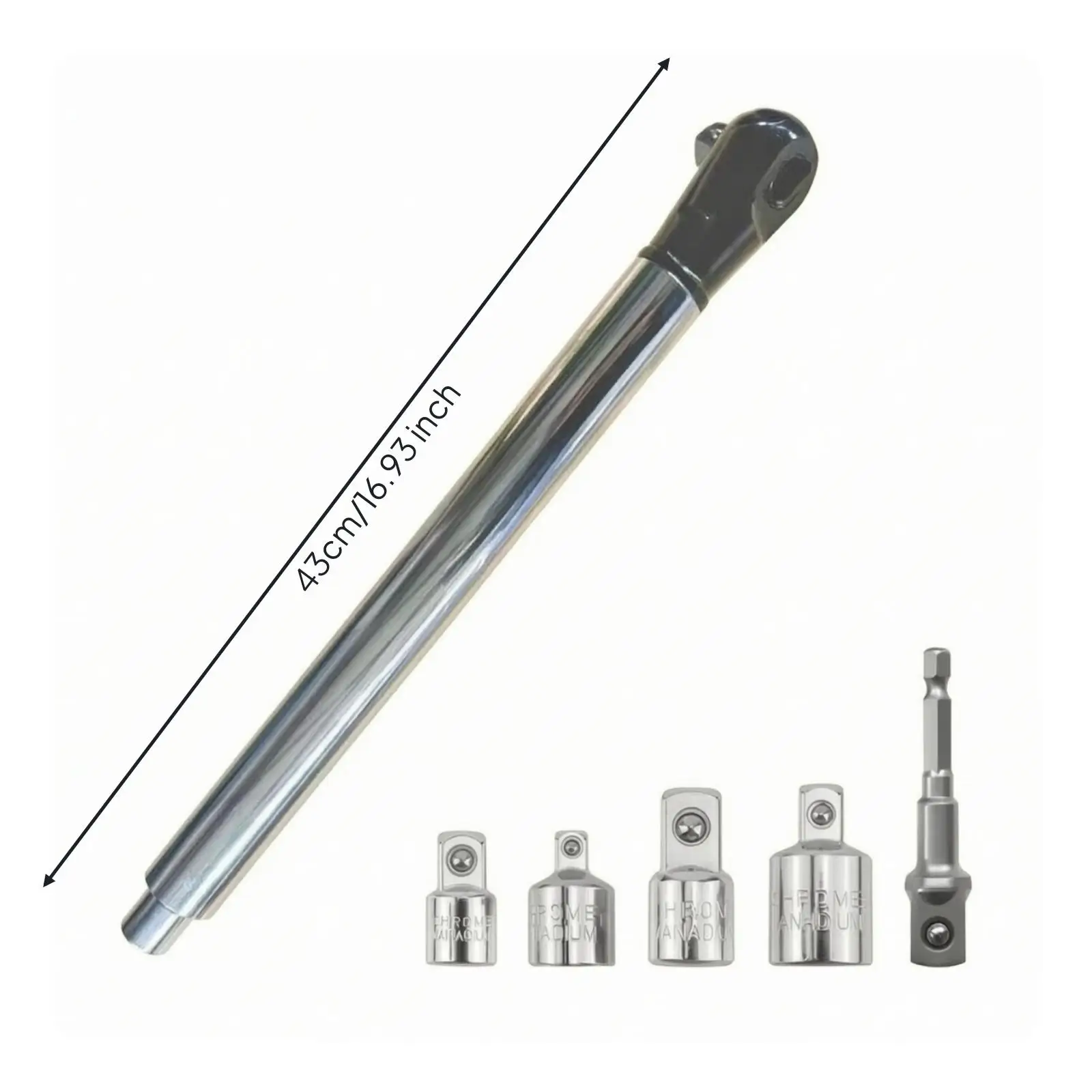cle-a-cliquet-professionnelle-a-longue-portee-en-acier-chrome-vanadium-pour-les-fixations-difficiles-d'acces-dans-les-moteurs