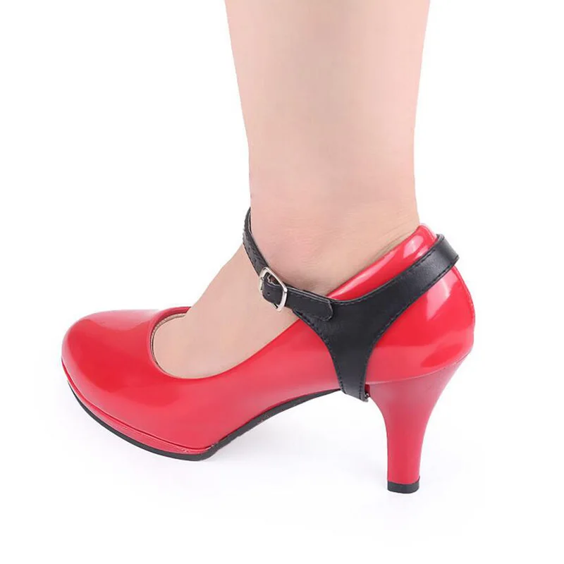 1 Pair Black Design Design Charm Women Convenient Leather Detachable Shoes Belt Ankle Shoe Tie Lady Strap Lace Band For Women