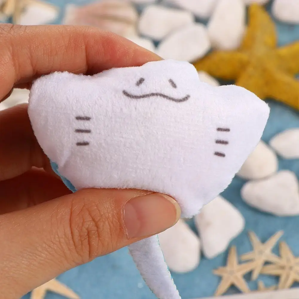 Ray Fish Ray Fish Plush Pendant Mini Fish Doll Animal Mini Fish Doll Keychain Fluffy 10cm Cozy Touch Keychain Kids Birthday Gift