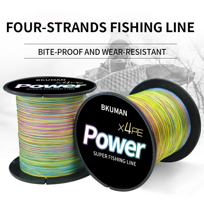 

4-strand high-quality, high-appearance, wear-resistant fishing line, suitable for both beginners and experienced anglers