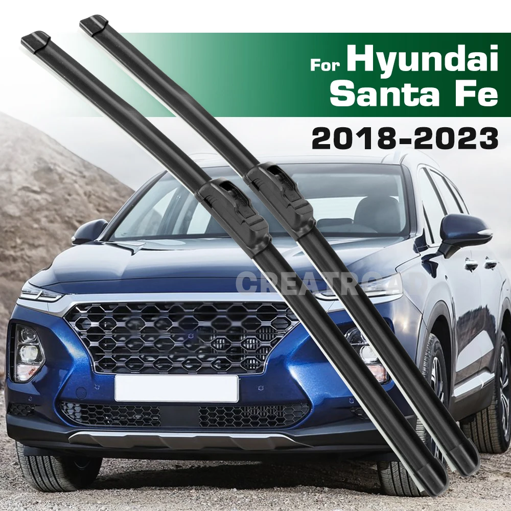 GREATROAD Wiper LHD&RHD Front Wiper Blades Set For Hyundai Santa Fe 2018-2023 Windshield Windscreen Window Brush 26\