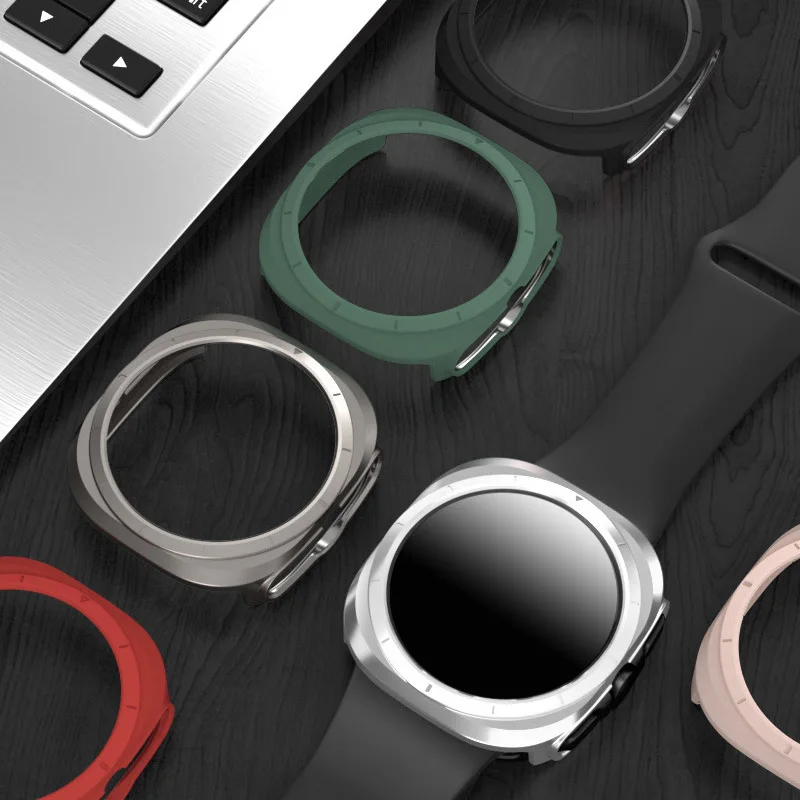 Funda protectora para Samsung Galaxy Watch 7 Ultra 47mm, sin película de pantalla, cubierta de PC, accesorios de parachoques