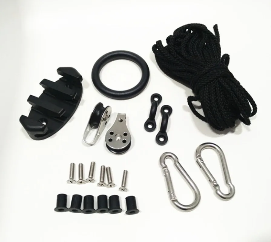 Kayak Parts Anchor Tether Fixed Seat Pulley Block Rope Buckle Waterproof Adventure Rubber Yacht Yacht Parts