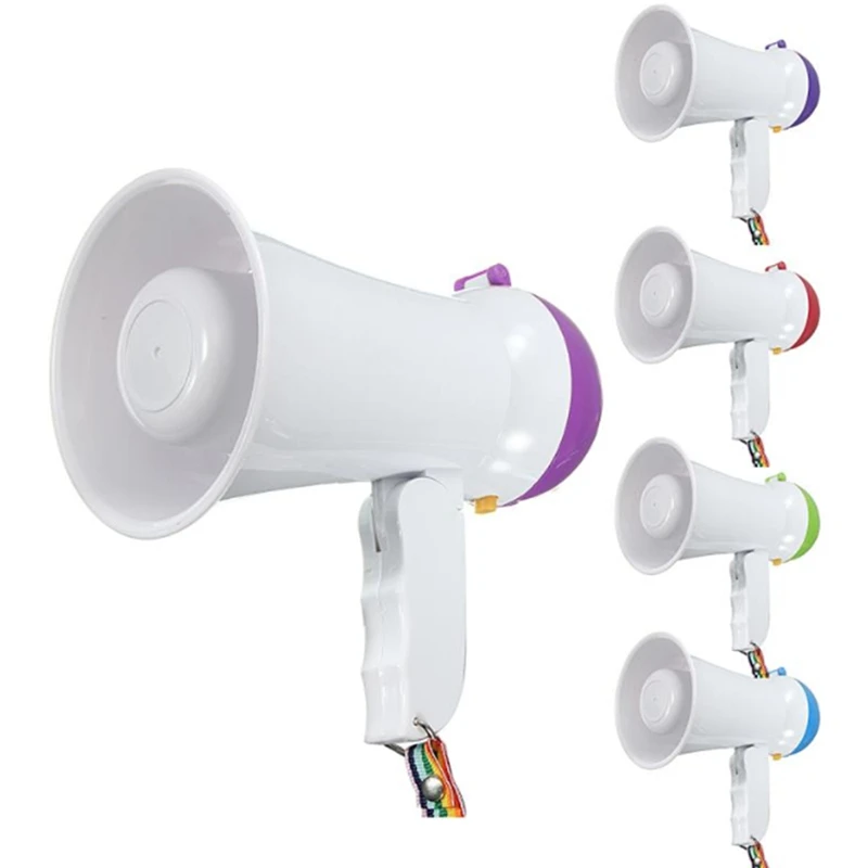 Gravador Megafone portátil e dobrável com alto-falante, amplificador portátil, Bullhorn, Hot