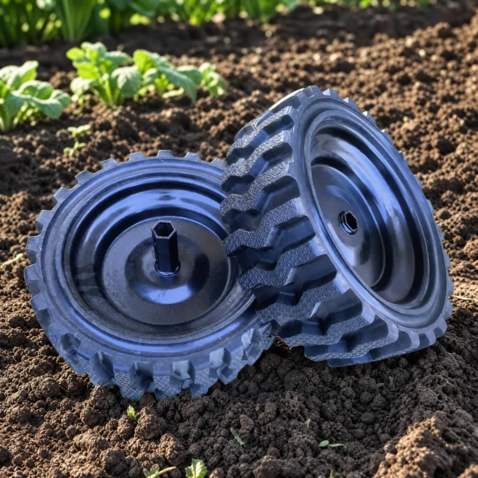 Multipurpose Snow Plow Tire Wheel Set for Garden Mower Walk Behind Snow Blower Equipment