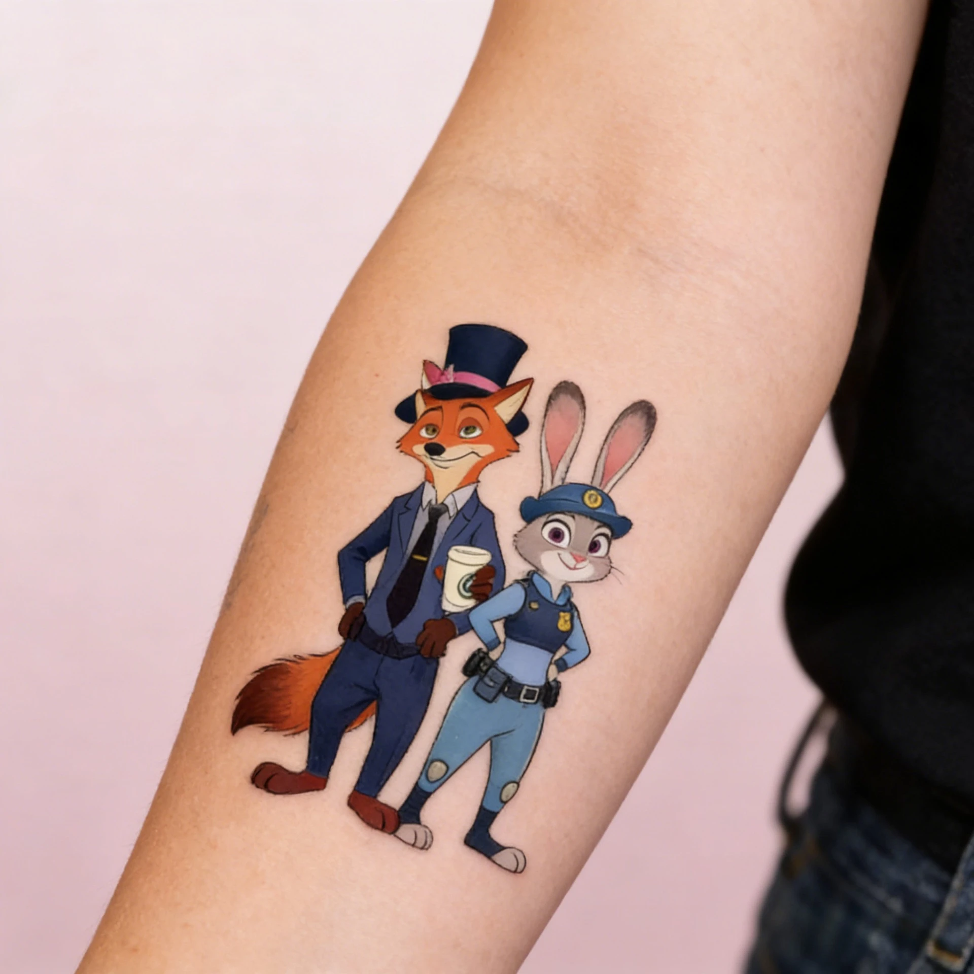 

Временные татуировки с героями мультфильмов «Зоотропа» — 20 шт., водонепроницаемые детские наклейки, милые узоры с животными Диснея для вечеринок и декора своими руками