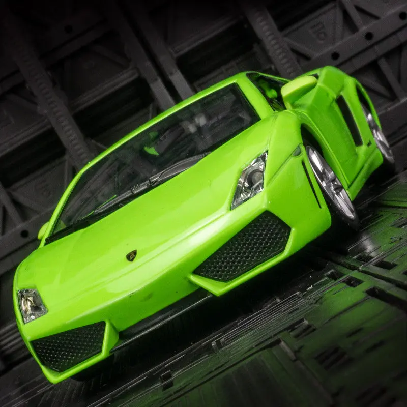1/24 Lamborghini Gallardo Alloy Sports Car Model Diecast Metal Racing Vehicle Car Model Sound and Light Simulation Kids Toy Gift
