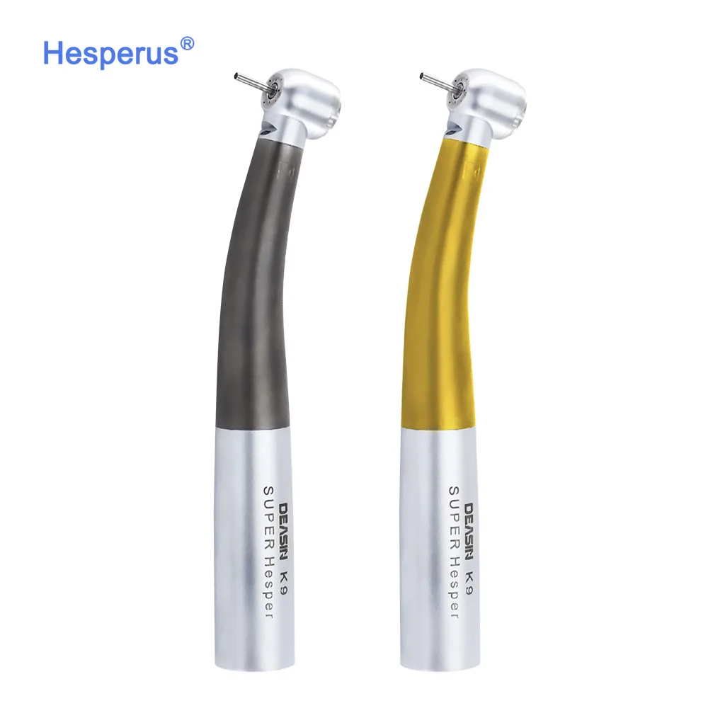 cheaper Titanium Alloy High Speed Turbina Handpiece for k v 2/4/6 Holes LED Fiber optic High Speed Handpiece